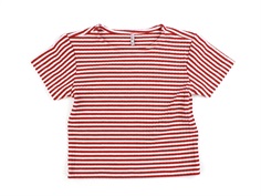 Kids ONLY cloud dancer/equestrian red stribet top